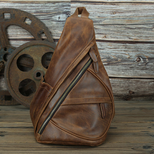 Bolsa de Pecho de Cuero Genuino para Hombre LACHIOUR - Image 3