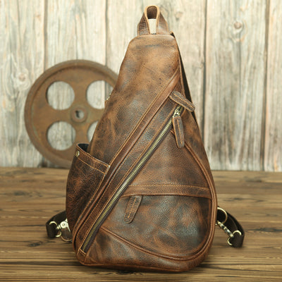 Bolsa de Pecho de Cuero Genuino para Hombre LACHIOUR - Image 4