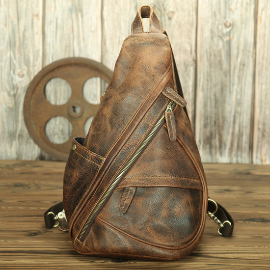 Bolsa de Pecho de Cuero Genuino para Hombre LACHIOUR - Image 4