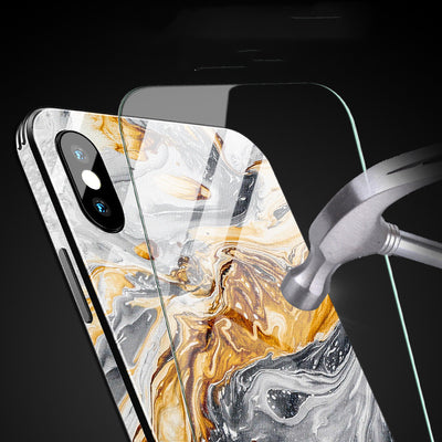 Funda Protectora de Lujo para iPhone con Cristal Templado y Mármol - Image 7