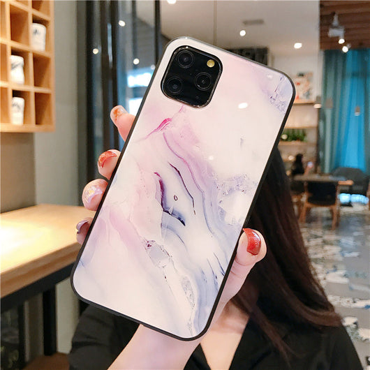 Funda Protectora de Lujo para iPhone con Cristal Templado y Mármol - Image 5