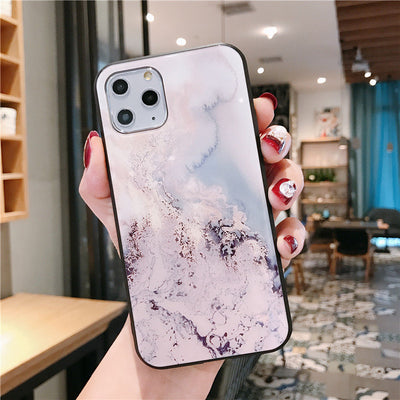Funda Protectora de Lujo para iPhone con Cristal Templado y Mármol - Image 4