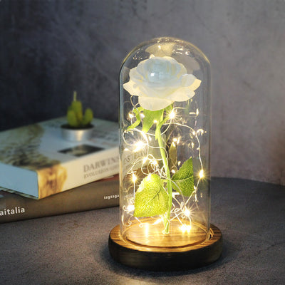 Rosa Eterna con Luz LED en Cúpula de Cristal - Regalo Perfecto para Damas de Honor - Image 14