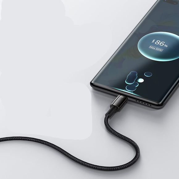 Cable USB C Baseus 66W Carga Rápida 5A 6A