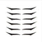 Adhesivos de Sombra y Delineador Reutilizables - Maquillaje de Ojos Grandes Natural