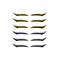 Yellow & Purple 6 To 12 Stickers