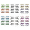 Set of 6 Colors 6 to 12 Stickers