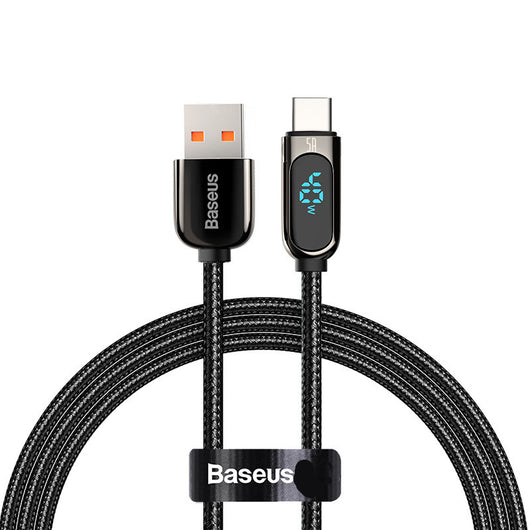 Cable de Carga Rápida 5A con Pantalla Digital y Apagado Automático