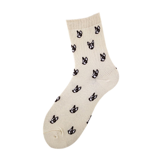 Calcetines Estampados para Parejas - Diseño Perros Cartoon Divertidos