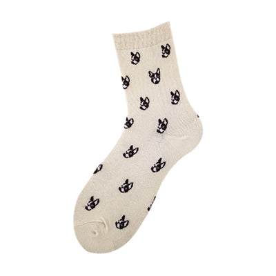 Calcetines Estampados para Parejas - Diseño Perros Cartoon Divertidos