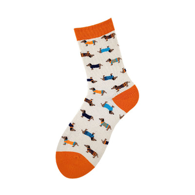 Calcetines Estampados para Parejas - Diseño Perros Cartoon Divertidos - Image 4