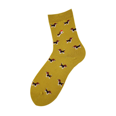 Calcetines Estampados para Parejas - Diseño Perros Cartoon Divertidos - Image 7