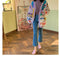 Cardigan Tejido Suelto Estilo Lazy con Bordados - Suéter Abrigo para Mujer
