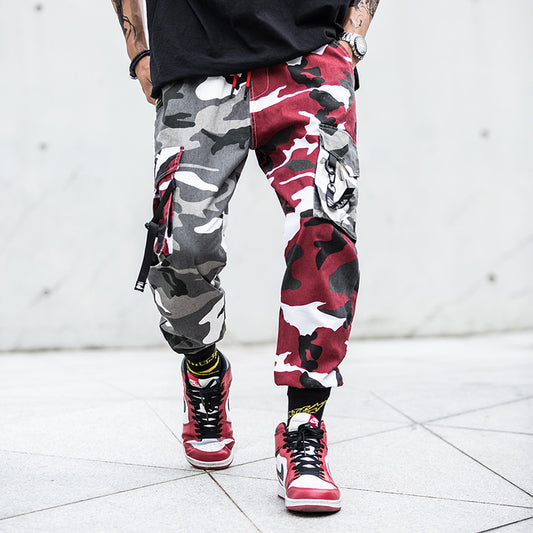 Pantalones Cargo Estilo Harajuku con Múltiples Bolsillos - Diseño Hip-hop Urbano