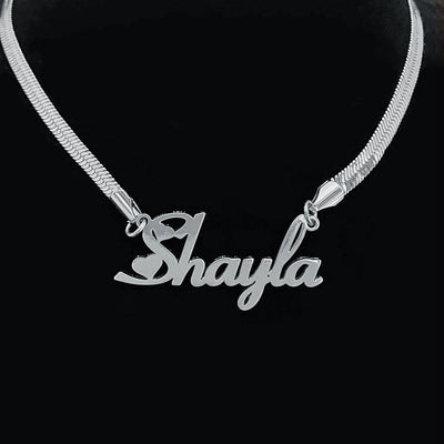 Collar Personalizado con Nombre en Acero Inoxidable - Cadena Serpiente para Mujer - Image 7