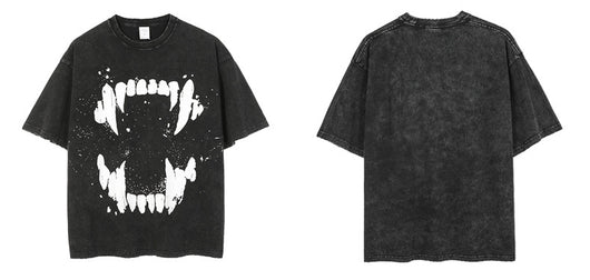 Camiseta Oversize de Algodón Puro con Estampado Grande para Hombre - Image 10