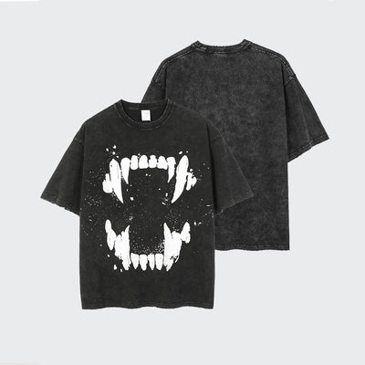Camiseta Oversize de Algodón Puro con Estampado Grande para Hombre - Image 4