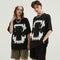 Camiseta Oversize de Algodón Puro con Estampado Grande para Hombre