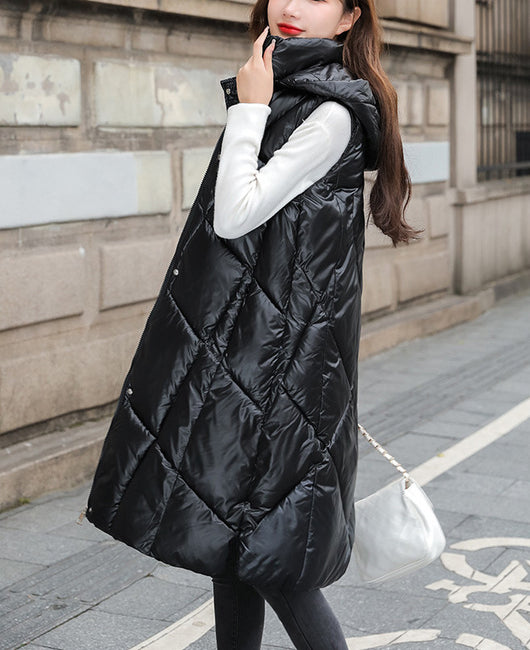 Abrigo Acolchado Largo Estilo Coreano con Chaleco Desmontable - Image 8