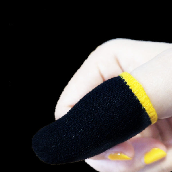 Protectores de Dedos Carbon Fiber para Gaming Negro y Amarillo