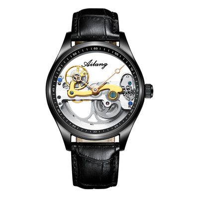 Reloj Mecánico Automático Hueco para Hombre con Banda de Silicona - Image 3