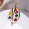 Broche Paleta de Pintor Multicolor Personalizado