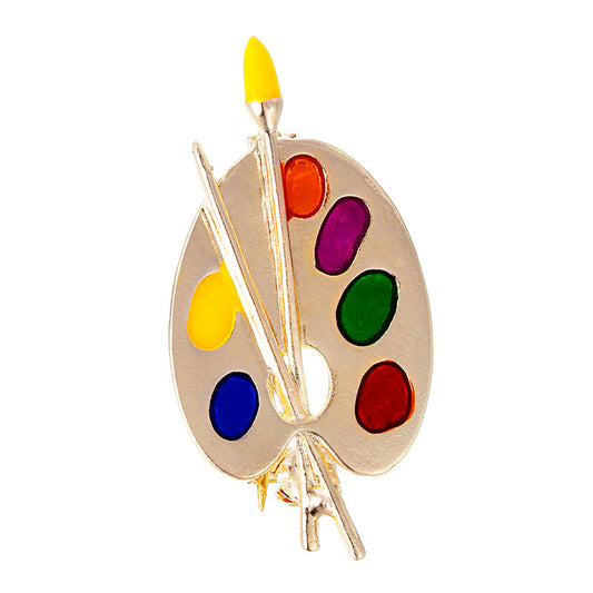 Broche Paleta de Pintor Multicolor Personalizado - Image 2