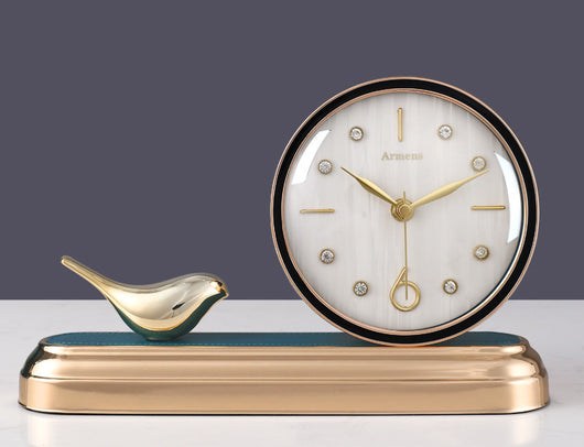 Reloj de Escritorio Silencioso con Diseño Artístico de Pájaros - Image 8
