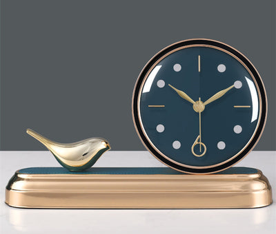 Reloj de Escritorio Silencioso con Diseño Artístico de Pájaros - Image 7