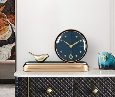 Reloj de Escritorio Silencioso con Diseño Artístico de Pájaros - Image 4