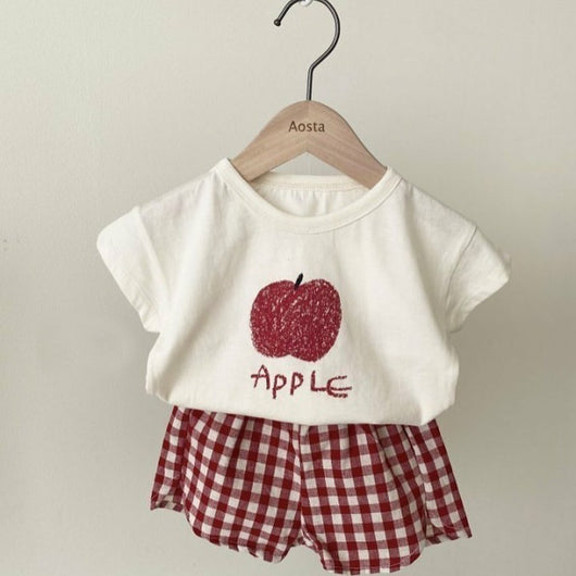 Traje Corto de Algodón con Estampado de Frutas - Fresco y Cómodo - Image 12