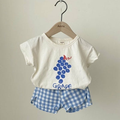 Traje Corto de Algodón con Estampado de Frutas - Fresco y Cómodo - Image 3