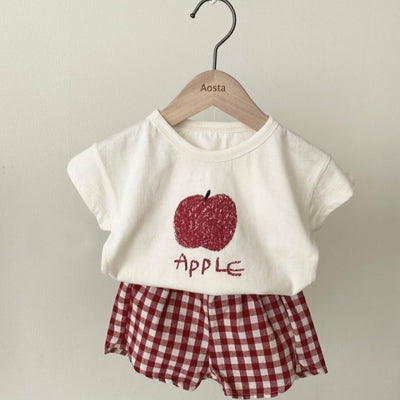Traje Corto de Algodón con Estampado de Frutas - Fresco y Cómodo - Image 4
