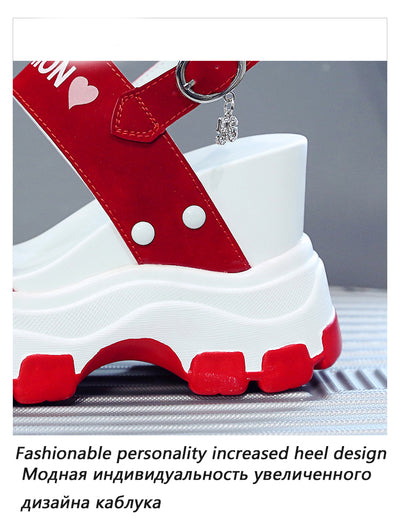Sandalias de Cuña con Plataforma para Mujer - Tacón de 10cm - Image 7