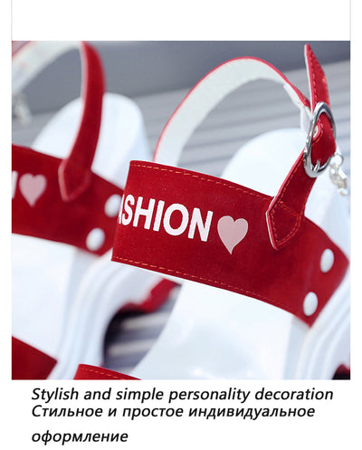 Sandalias de Cuña con Plataforma para Mujer - Tacón de 10cm - Image 9
