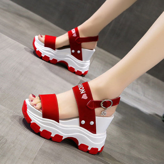 Sandalias de Cuña con Plataforma para Mujer - Tacón de 10cm - Image 3