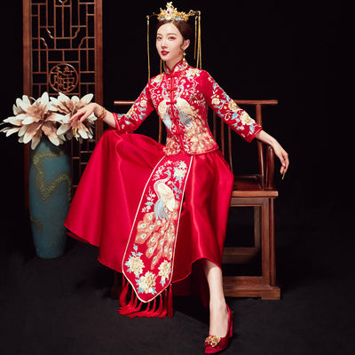 Kimono Bordado para Parejas - Traje Tradicional Chino de Boda - Image 11