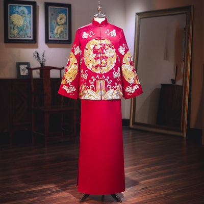 Kimono Bordado para Parejas - Traje Tradicional Chino de Boda - Image 5