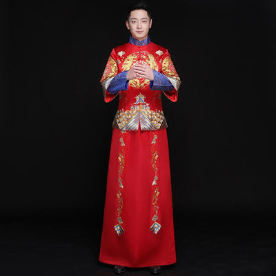 Kimono Bordado para Parejas - Traje Tradicional Chino de Boda - Image 4