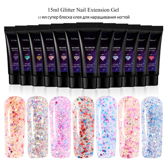 Adhesivo Profesional para Extensiones de Uñas con Cristales Brillantes - Image 30