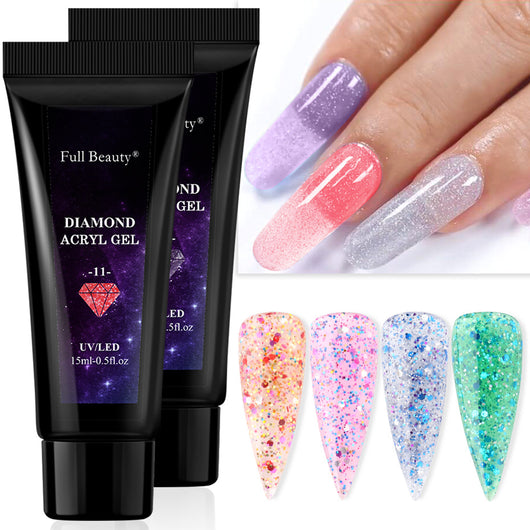 Adhesivo Profesional para Extensiones de Uñas con Cristales Brillantes - Image 13