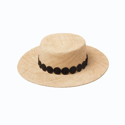 Sombrero Pork Pie de Paja Natural para Mujer - Estilo Elegante y Protección Solar - Image 11