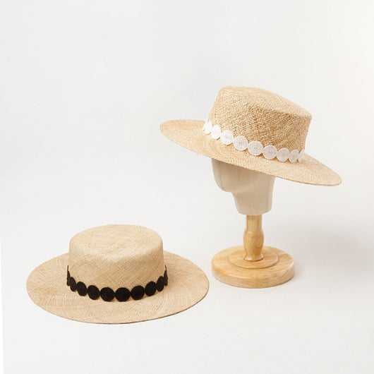 Sombrero Pork Pie de Paja Natural para Mujer - Estilo Elegante y Protección Solar - Image 9