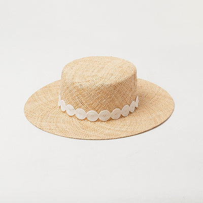 Sombrero Pork Pie de Paja Natural para Mujer - Estilo Elegante y Protección Solar - Image 2
