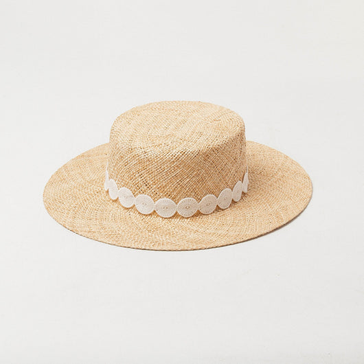 Sombrero Pork Pie de Paja Natural para Mujer - Estilo Elegante y Protección Solar - Image 2
