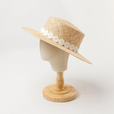 Sombrero Pork Pie de Paja Natural para Mujer - Estilo Elegante y Protección Solar - Image 6