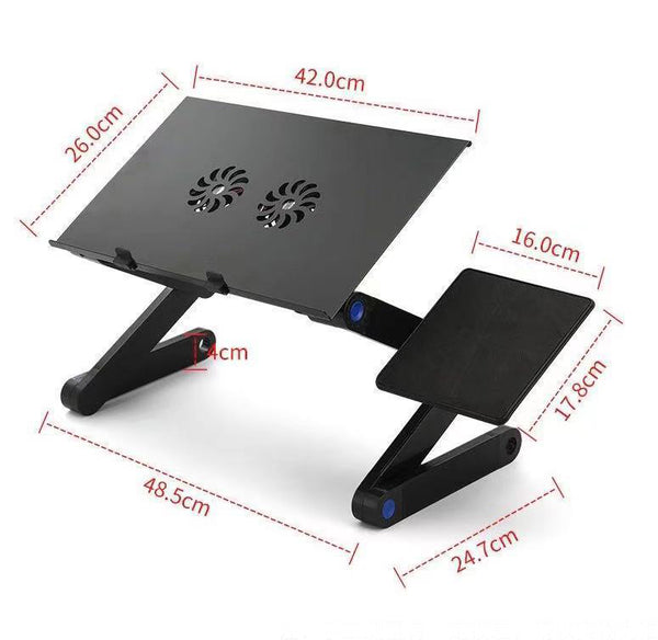Escritorio Plegable para Laptop con Doble Ventilador de Refrigeración - Image 4