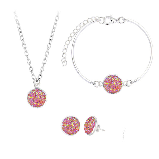 Conjunto de Joyas con Cristales Naturales - Aretes, Pulsera y Collar - Image 13
