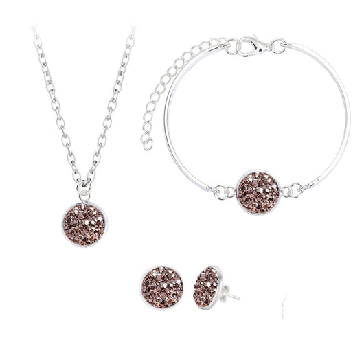 Conjunto de Joyas con Cristales Naturales - Aretes, Pulsera y Collar - Image 15