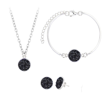 Conjunto de Joyas con Cristales Naturales - Aretes, Pulsera y Collar - Image 10